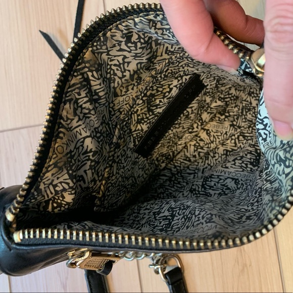 Rebecca Minkoff Three Zipper Leather Crossbody Bag in Black - Picture 7 of 8